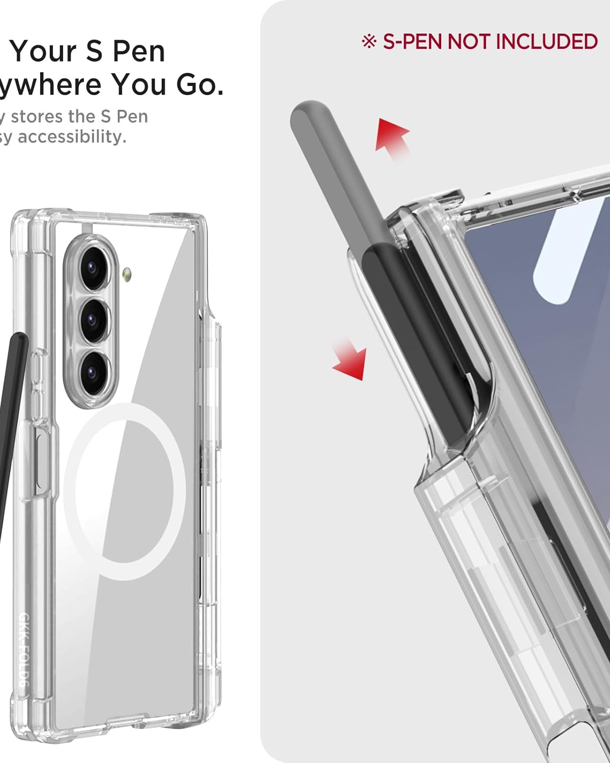 Samsung Z Fold case with wireless charging