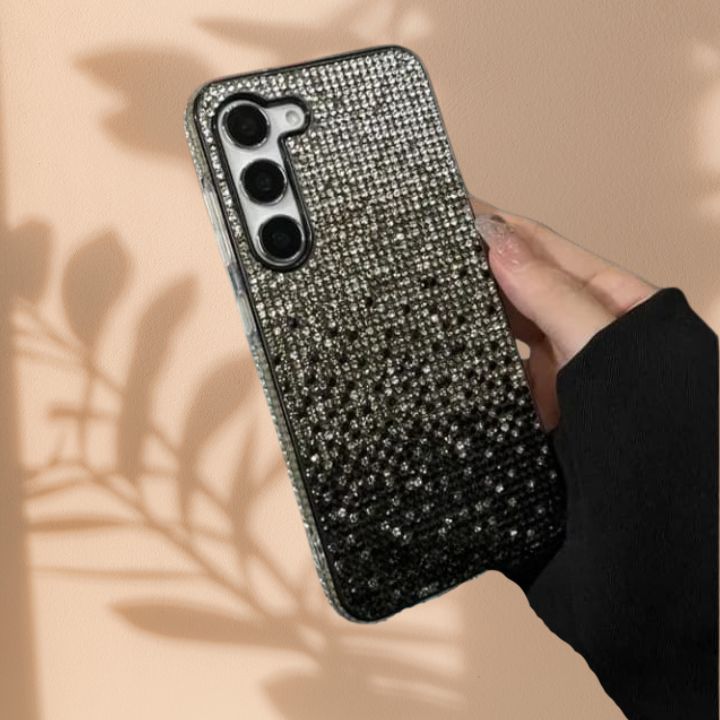 Samsung Galaxy S25 Series Bling Gradient Rhinestones Cover - slim profile
