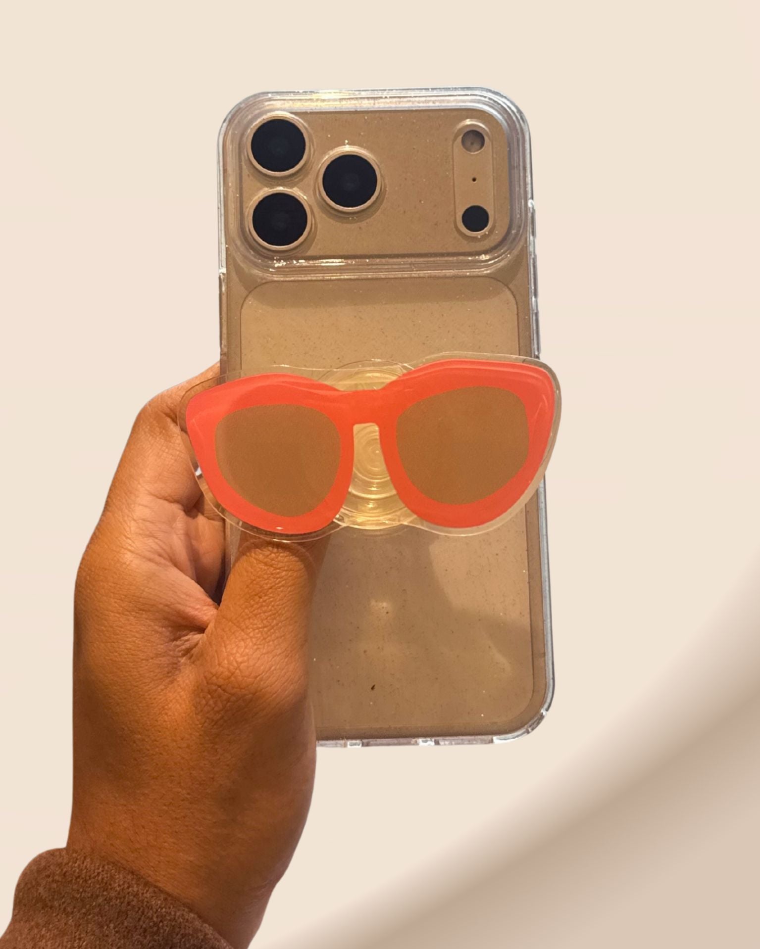 Goggles Phone Gripper Holder - slim profile