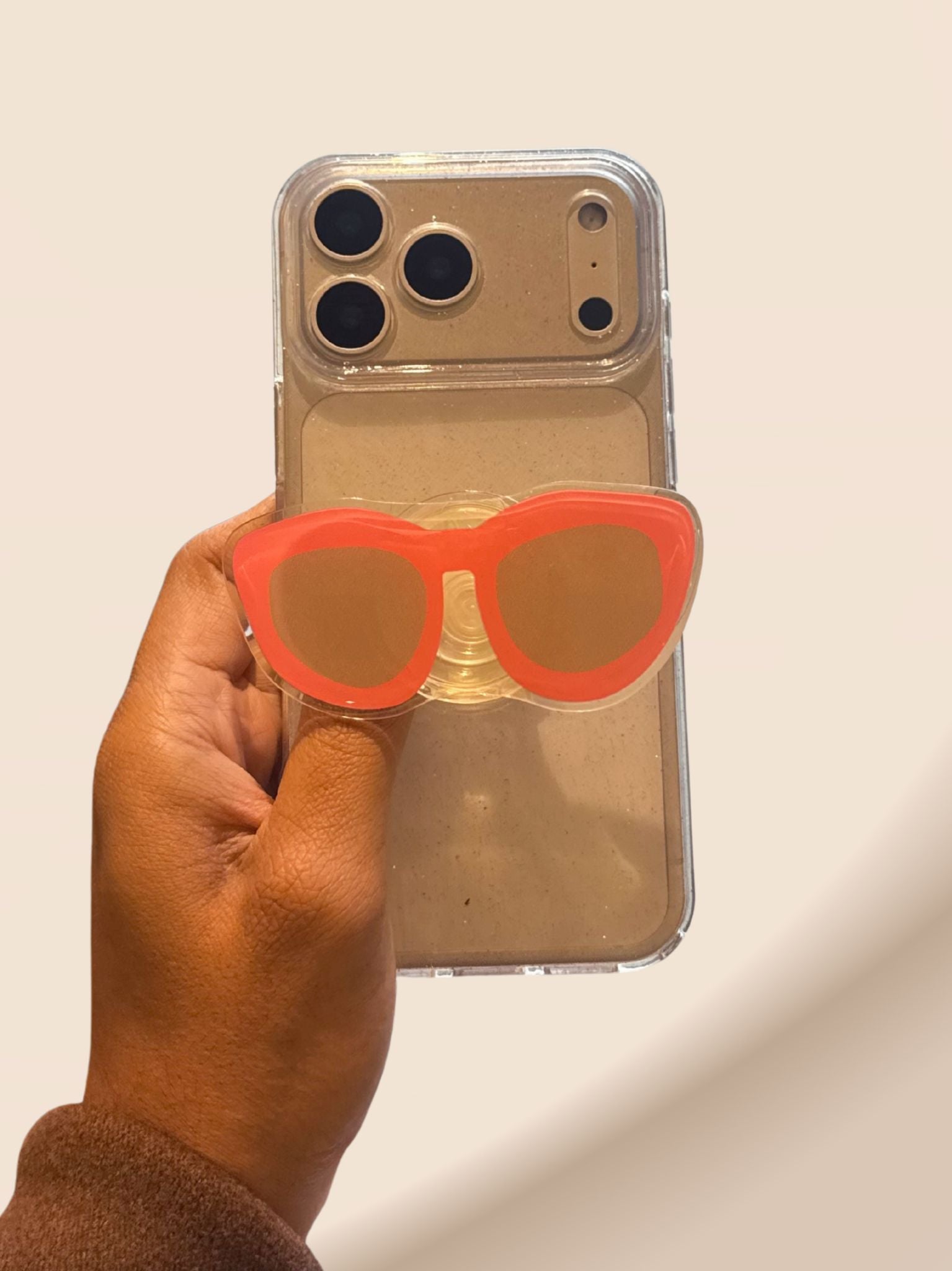 Goggles Phone Gripper Holder - slim profile
