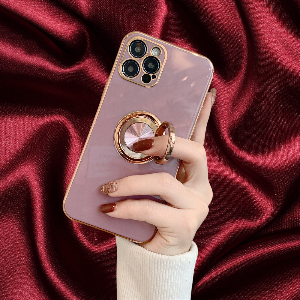 Gold Electroplated Ring Holder Cover – phone accessory by JustAndBest India