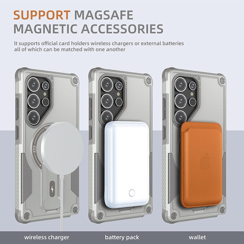 Samsung Galaxy S26 Armoured Dual Layer Kickstand Cover - protective case detail