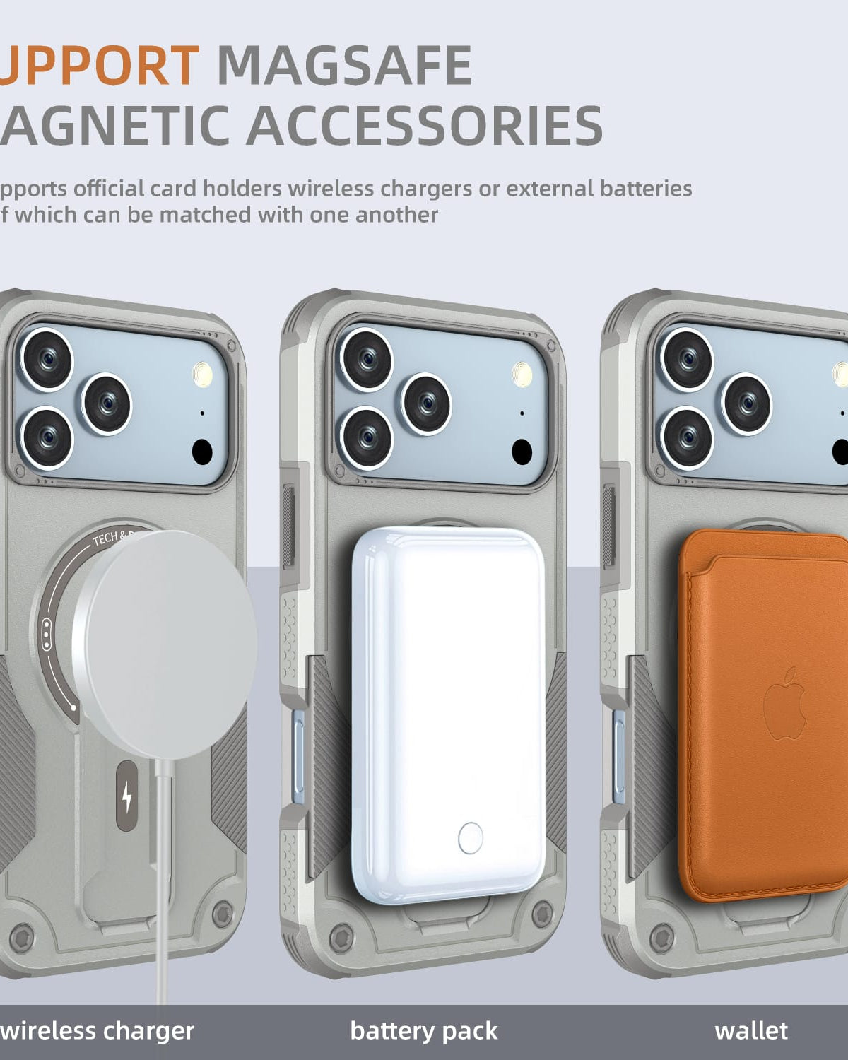 iPhone 17 Series Armoured Dual Layer Kickstand Cover - case features