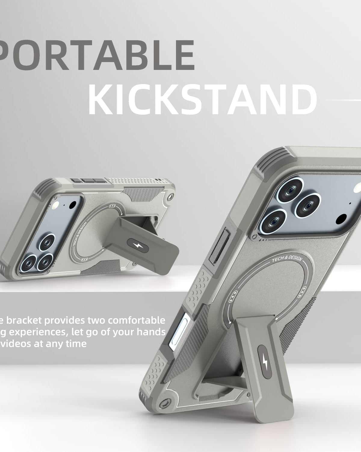 Armoured Dual Layer Kickstand Cover – phone accessory by JustAndBest India