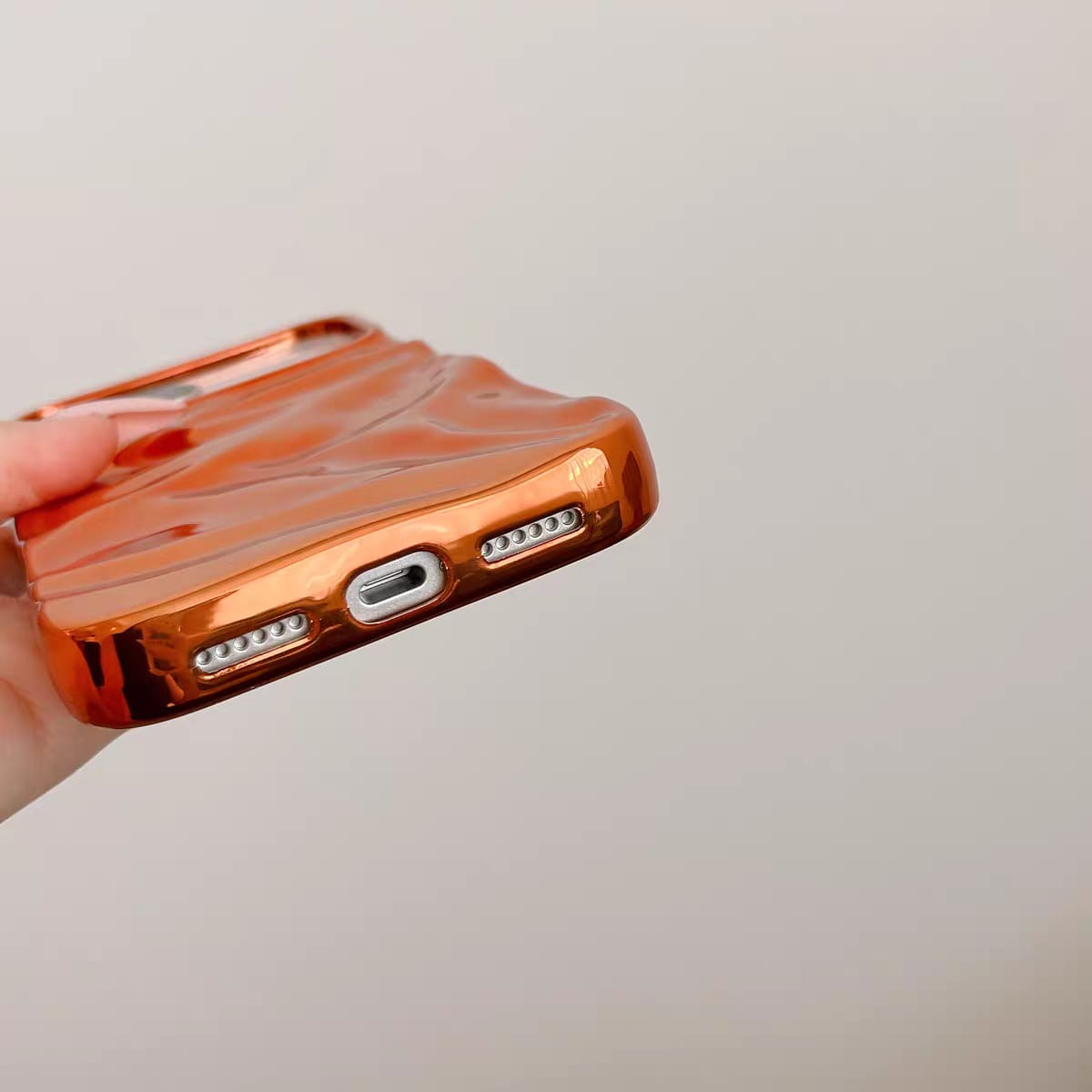 Royal Orange Glossy Luxury Cover iPhone cover – JustAndBest India