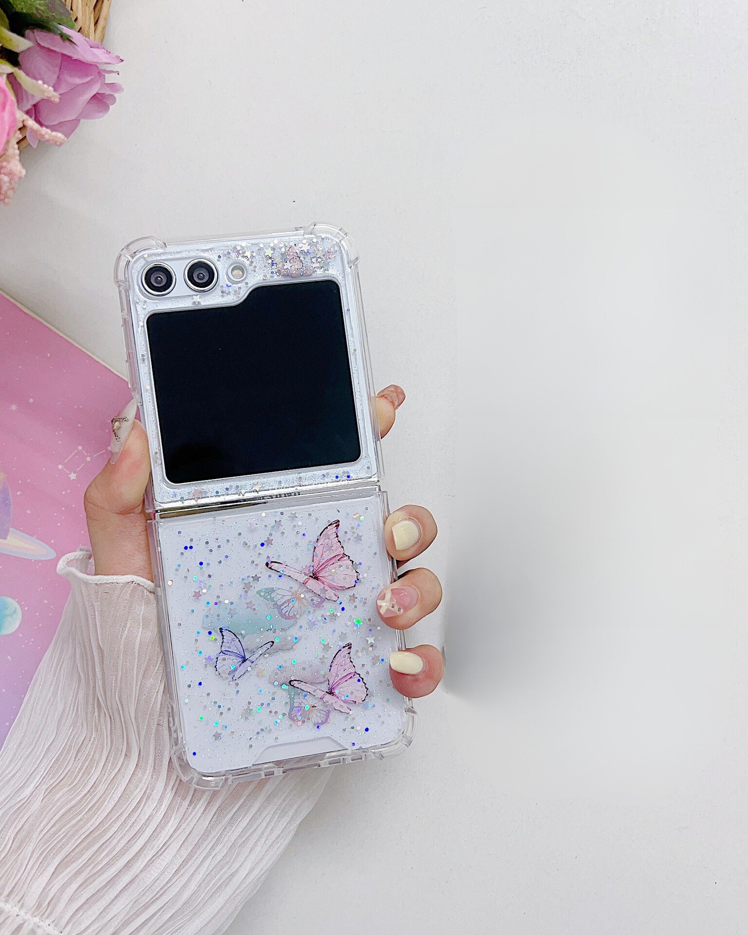 Phone case with butterflies