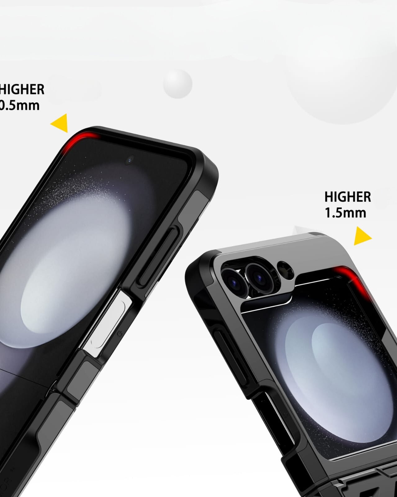 Dual layer phone case for Samsung Z Flip