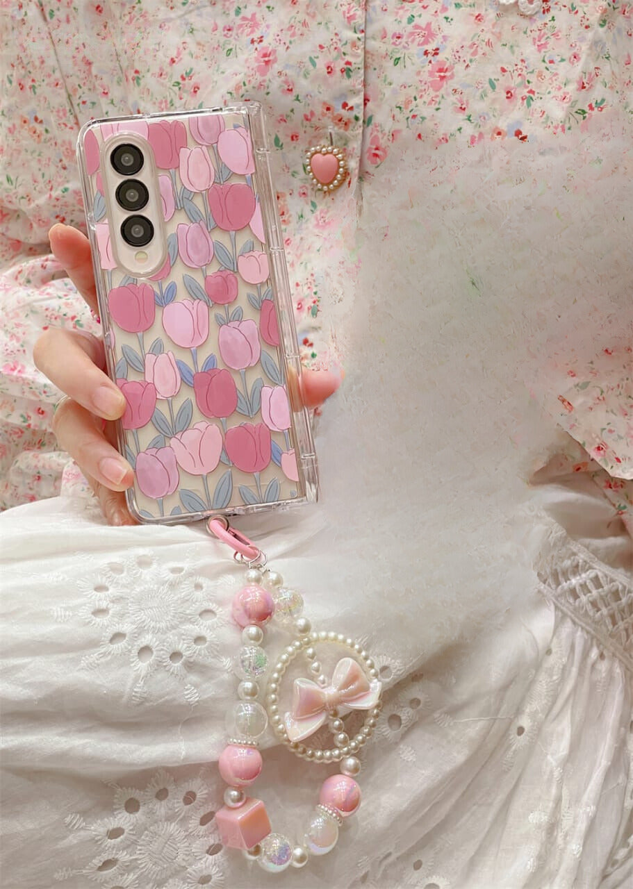 Samsung Galaxy Z Fold 3 Tulips Cover (with ) - lifestyle
