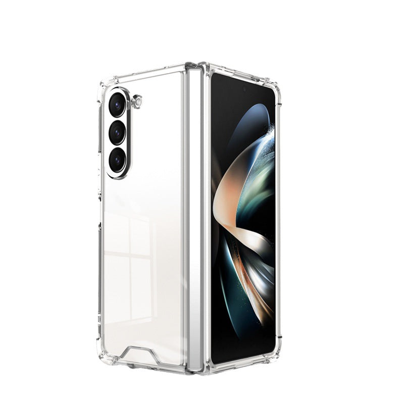 Samsung Galaxy Z Fold 5 Shockproof Transparent Cover - slim profile