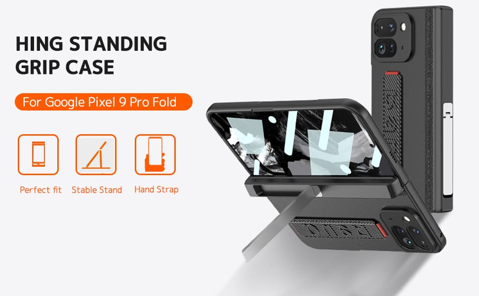 Jet Black Hand Strap Cover (with Front Glass) iPhone cover – JustAndBest India