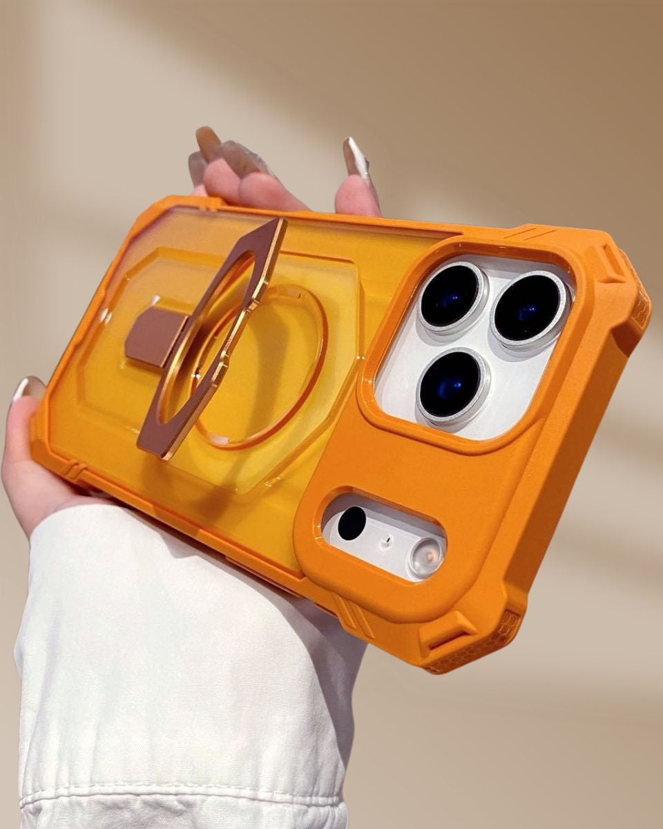 Metallic Stand Shockproof Armour Cover – phone accessory by JustAndBest India