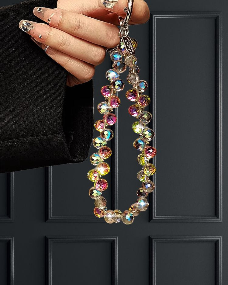 Aurora Effect Crystals Luxury Phone Charm | Phone Accessory