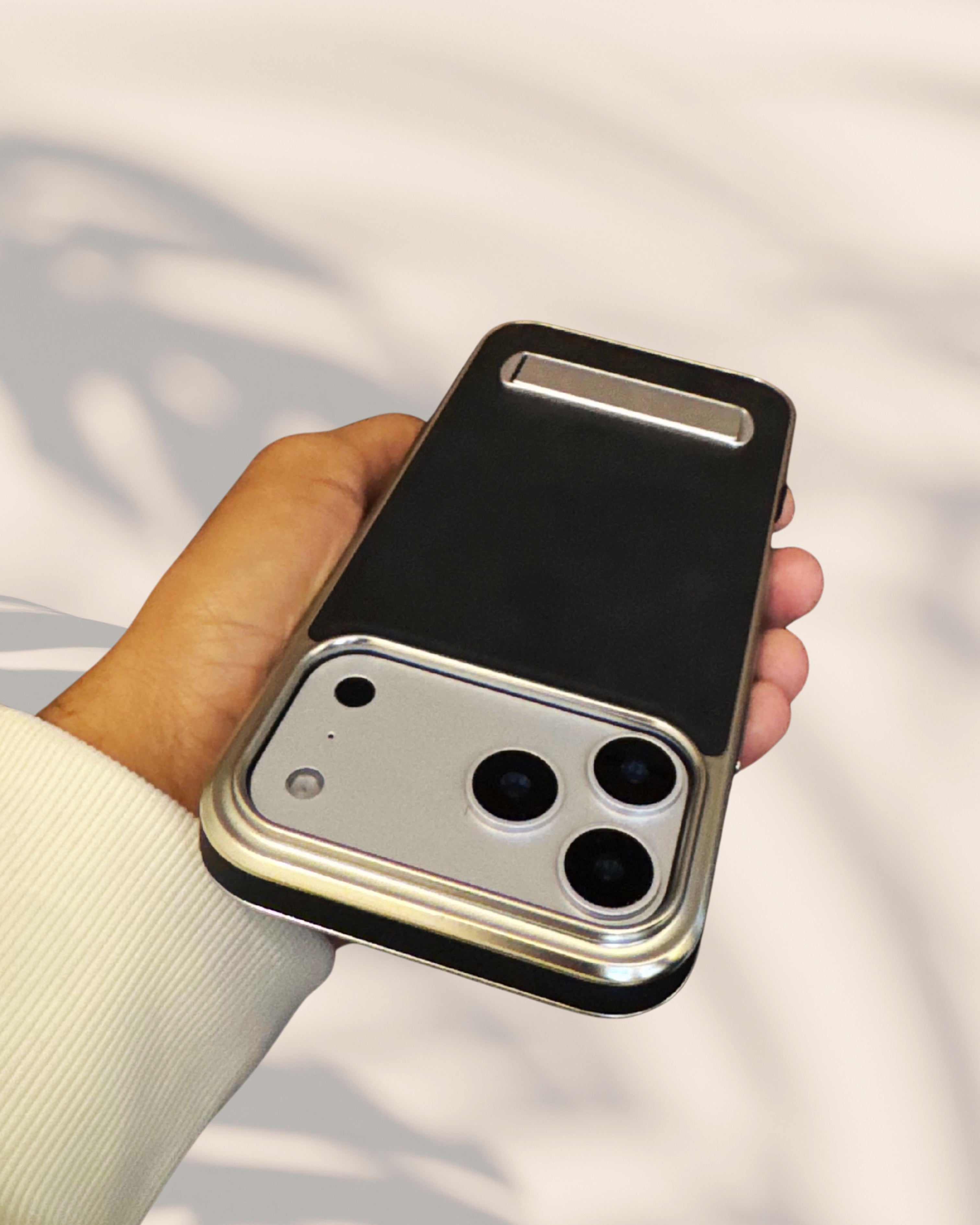 Alcantara Leather Kickstand Luxury Cover – phone accessory by JustAndBest India