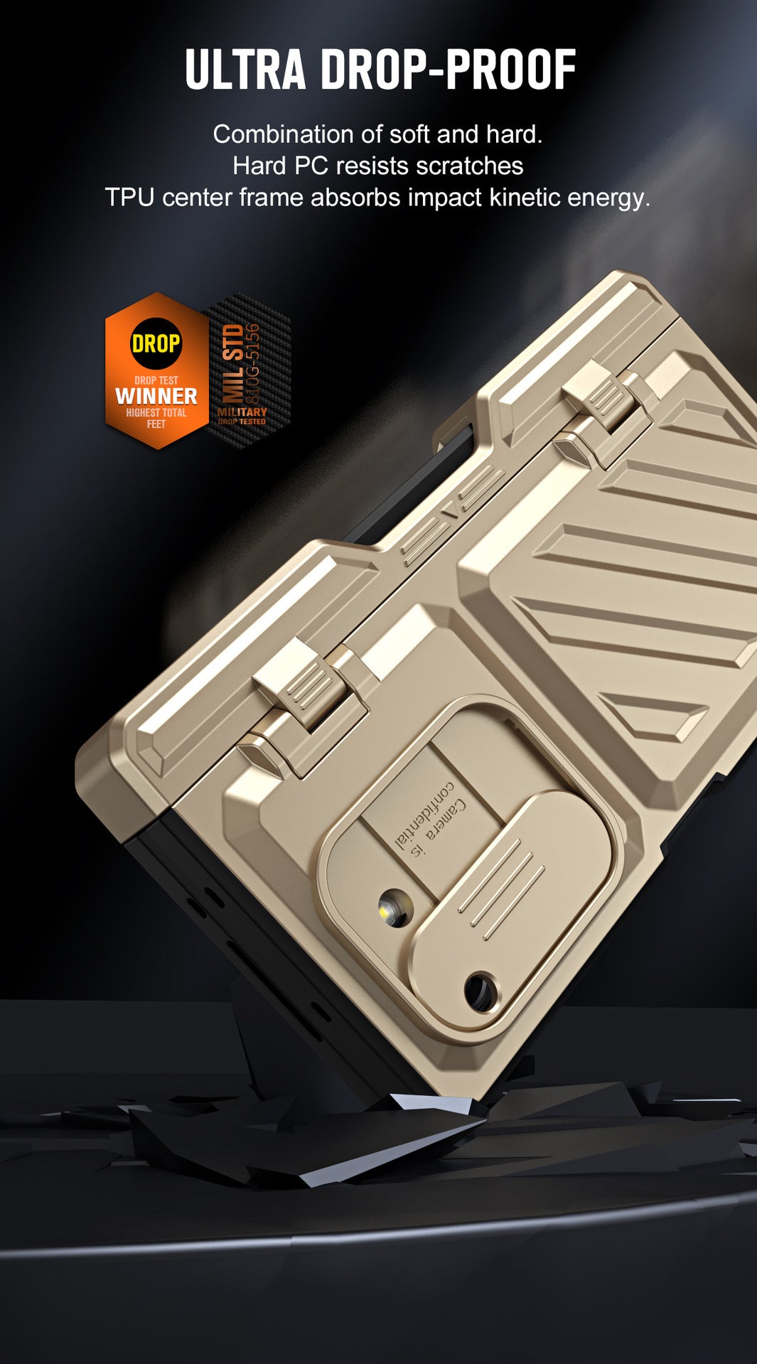Samsung Galaxy Z Fold 4 Armour Protection Cover (with Stylus) - phone case