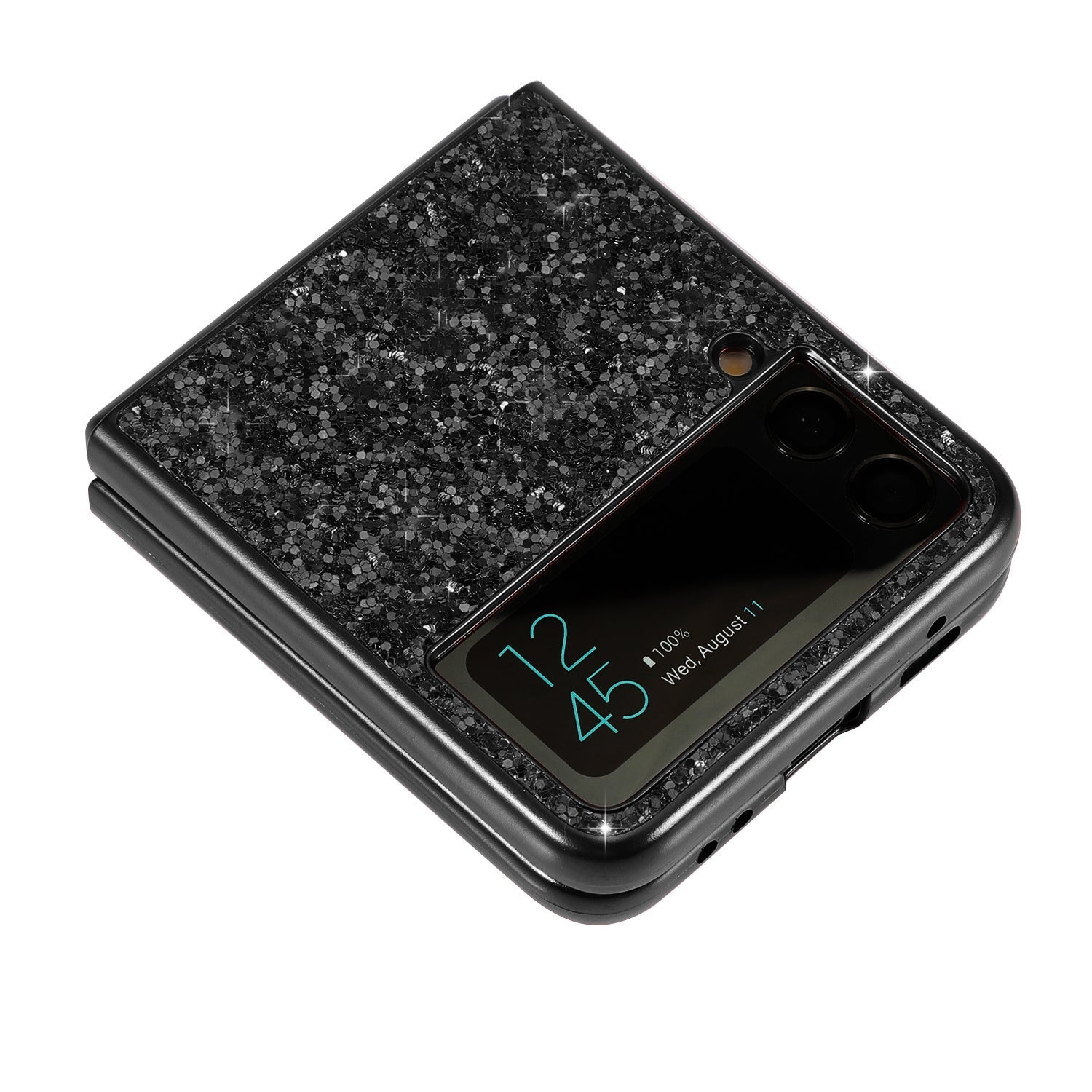 Samsung Galaxy Z Flip 5 Bling Glitter Sequin Cover - lifestyle