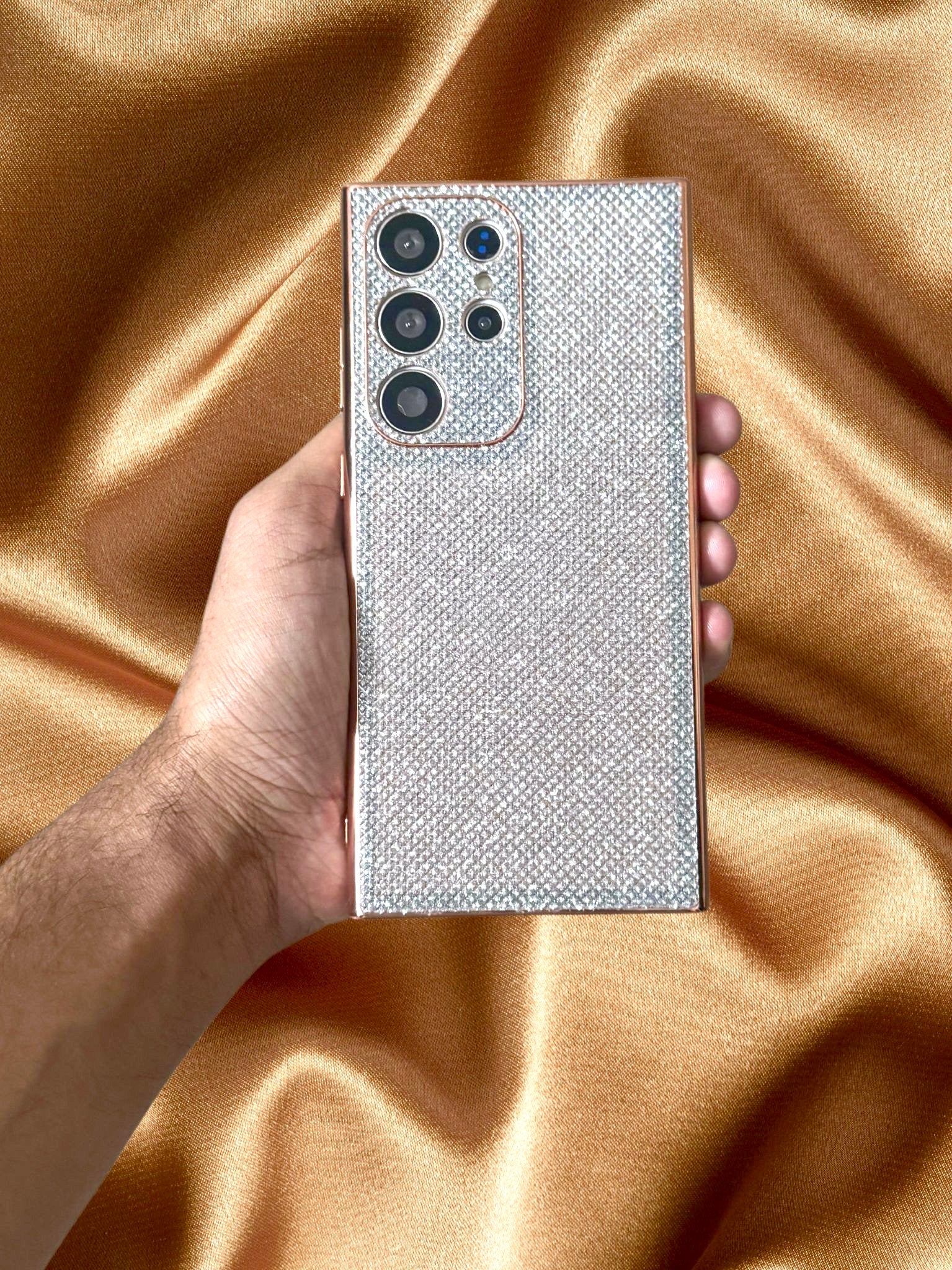 Samsung Galaxy S24 Zazzy Bling Glitter 3D Diamond Pattern Cover - slim profile