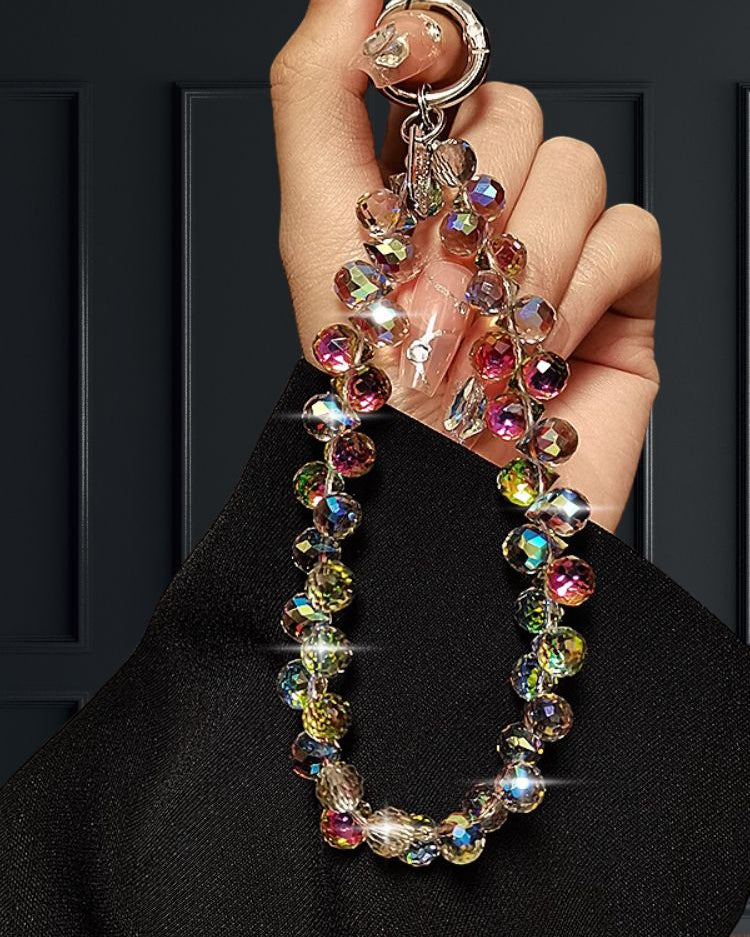 Aurora Effect Crystals Luxury Phone Charm - colour options