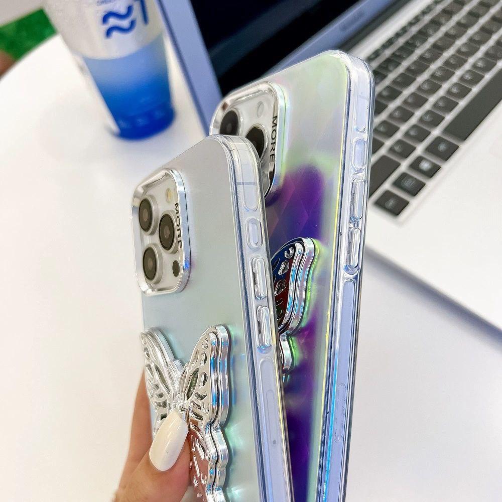 iPhone 15 3D Butterfly Holder Cover - protective case detail