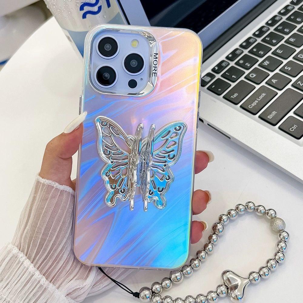 iPhone 15 3D Butterfly Holder Cover - slim profile