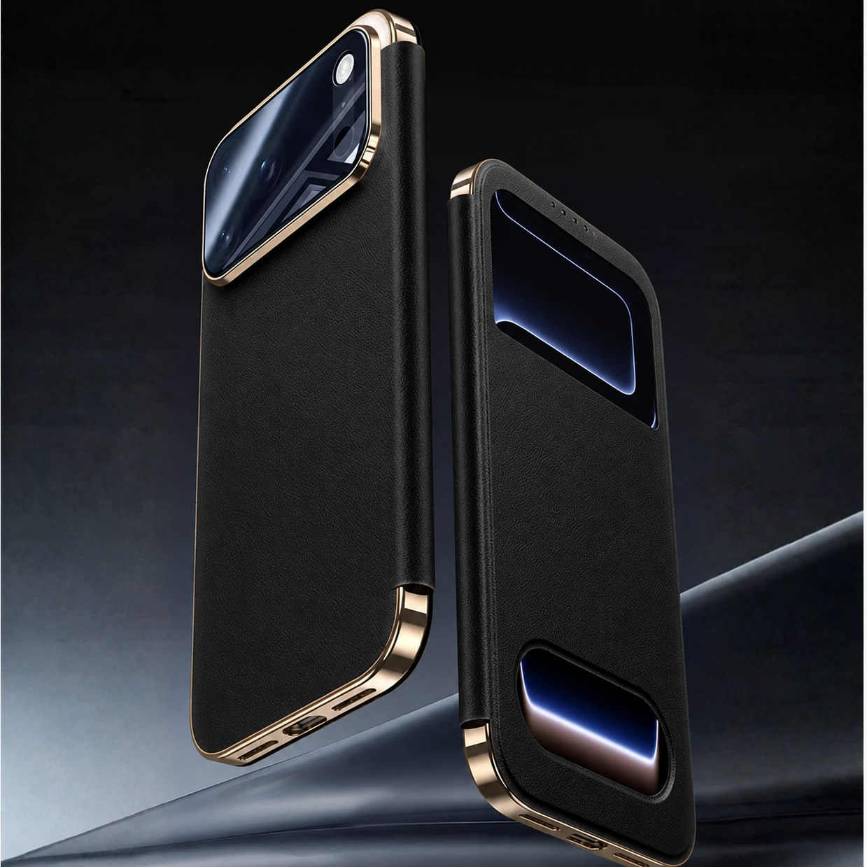 Luxury Leather Smart View Magnetic Flip Cover