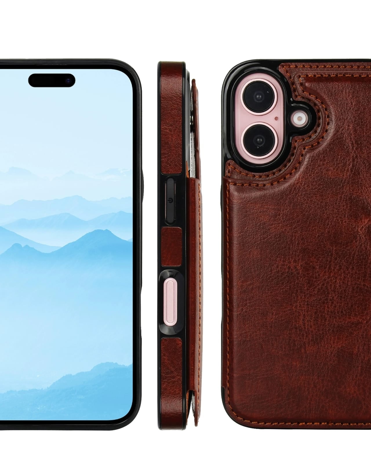 iPhone 17 Wallet Style Leather Case - case features