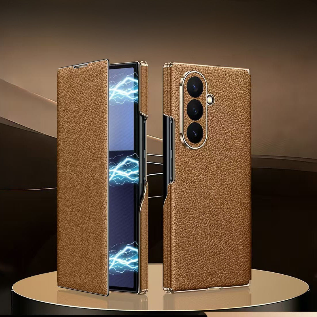 Luxury Leather Magnetic Flip Cover