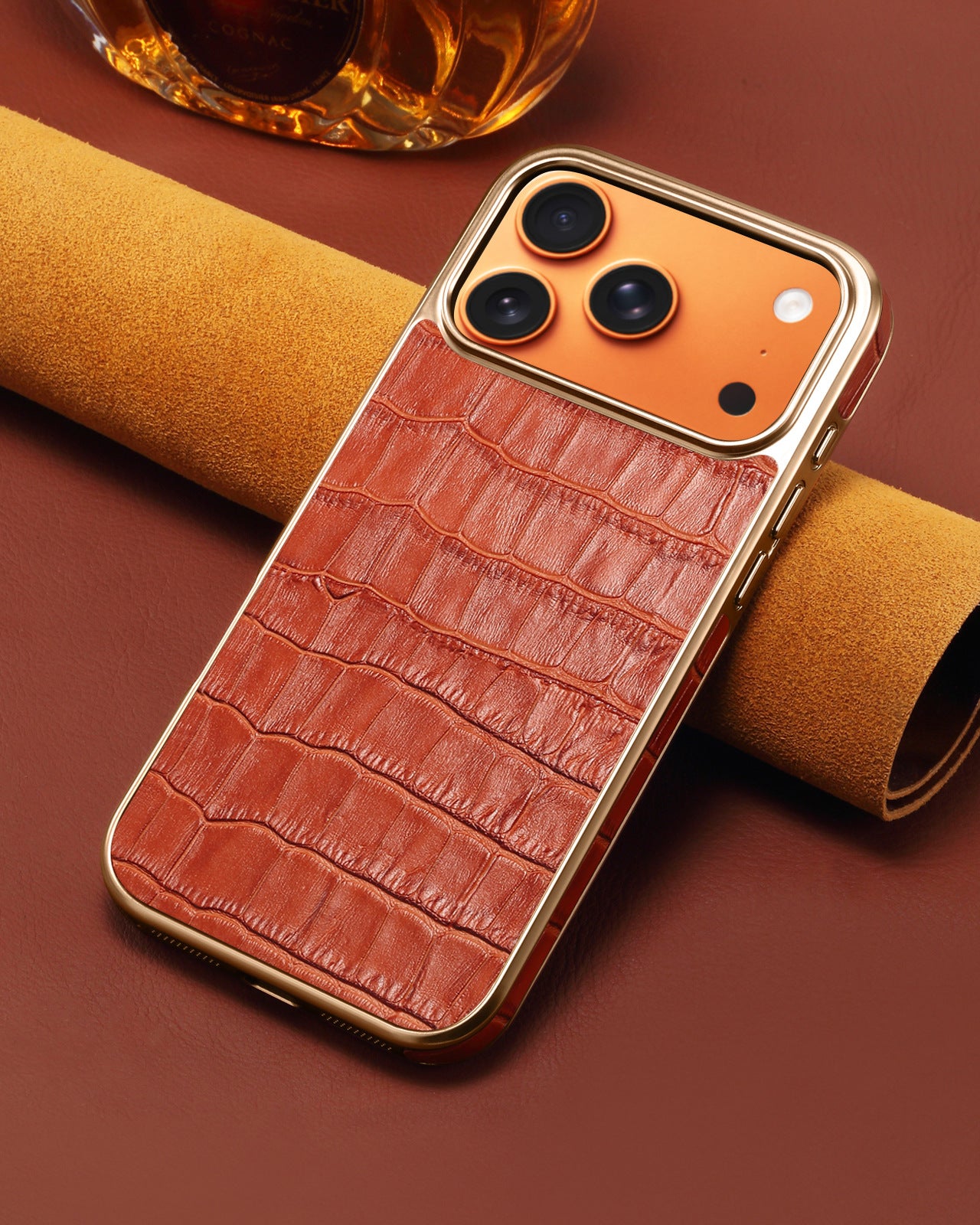 Luxury Croco Pattern Leather Cover iPhone cover – JustAndBest India