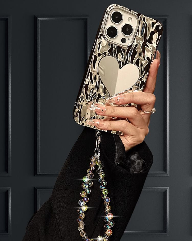 Aurora Effect Crystals Luxury Phone Charm - phone case