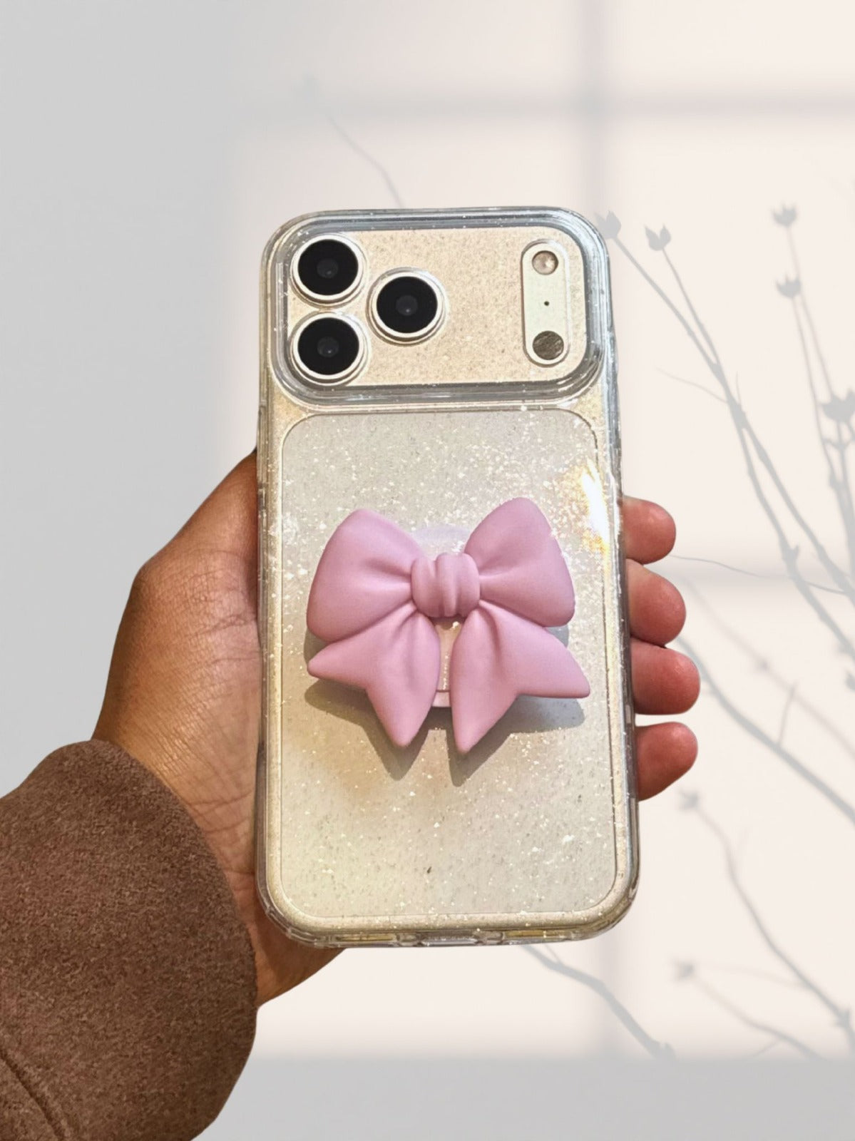 Bowknot Phone Gripper Holder - phone case