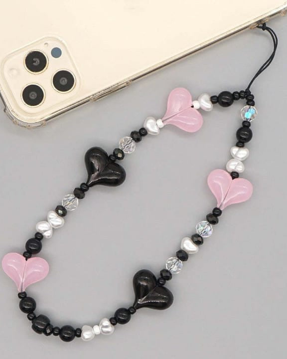 Colorful Hearts Phone Charm - phone case