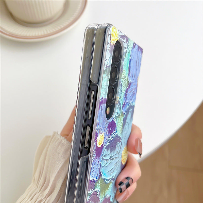 Samsung Galaxy Z Fold 3 Floral Glossy Cover - slim profile