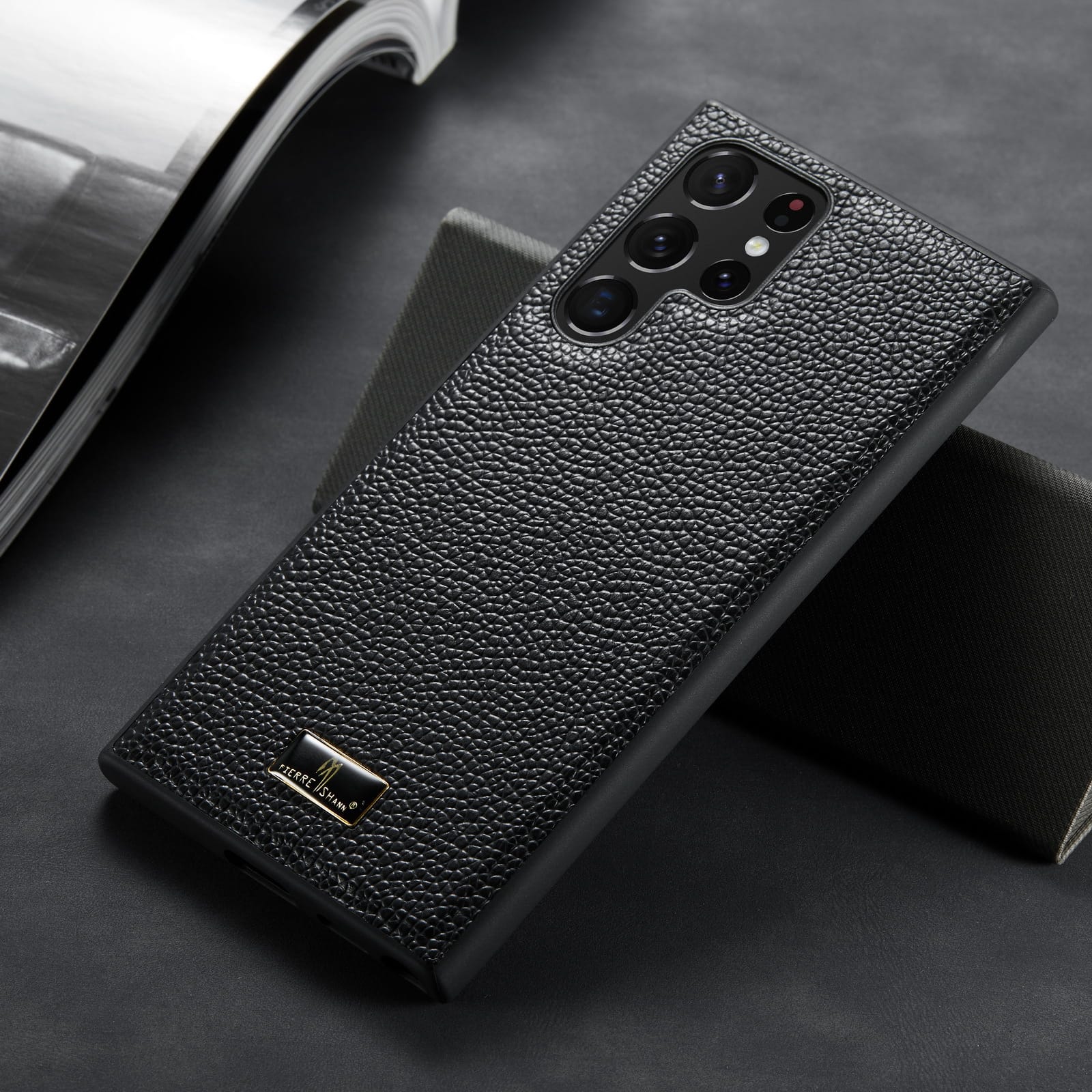 Jet Black Premium Leather Cover iPhone cover – JustAndBest India