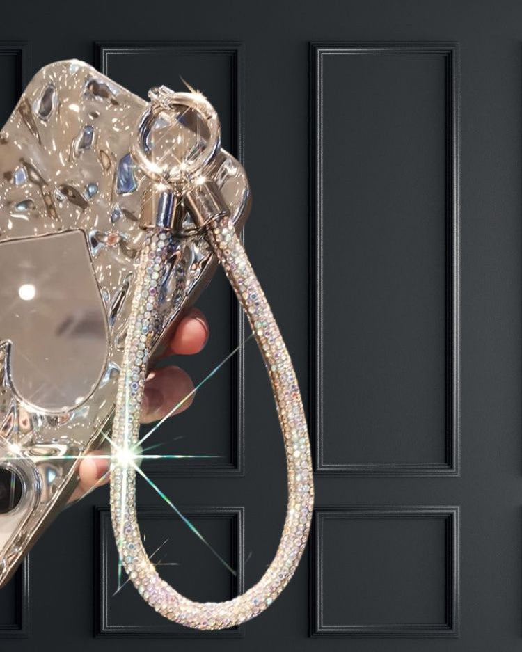 Diamond Rhinestones Phone Charm Lanyard - phone case