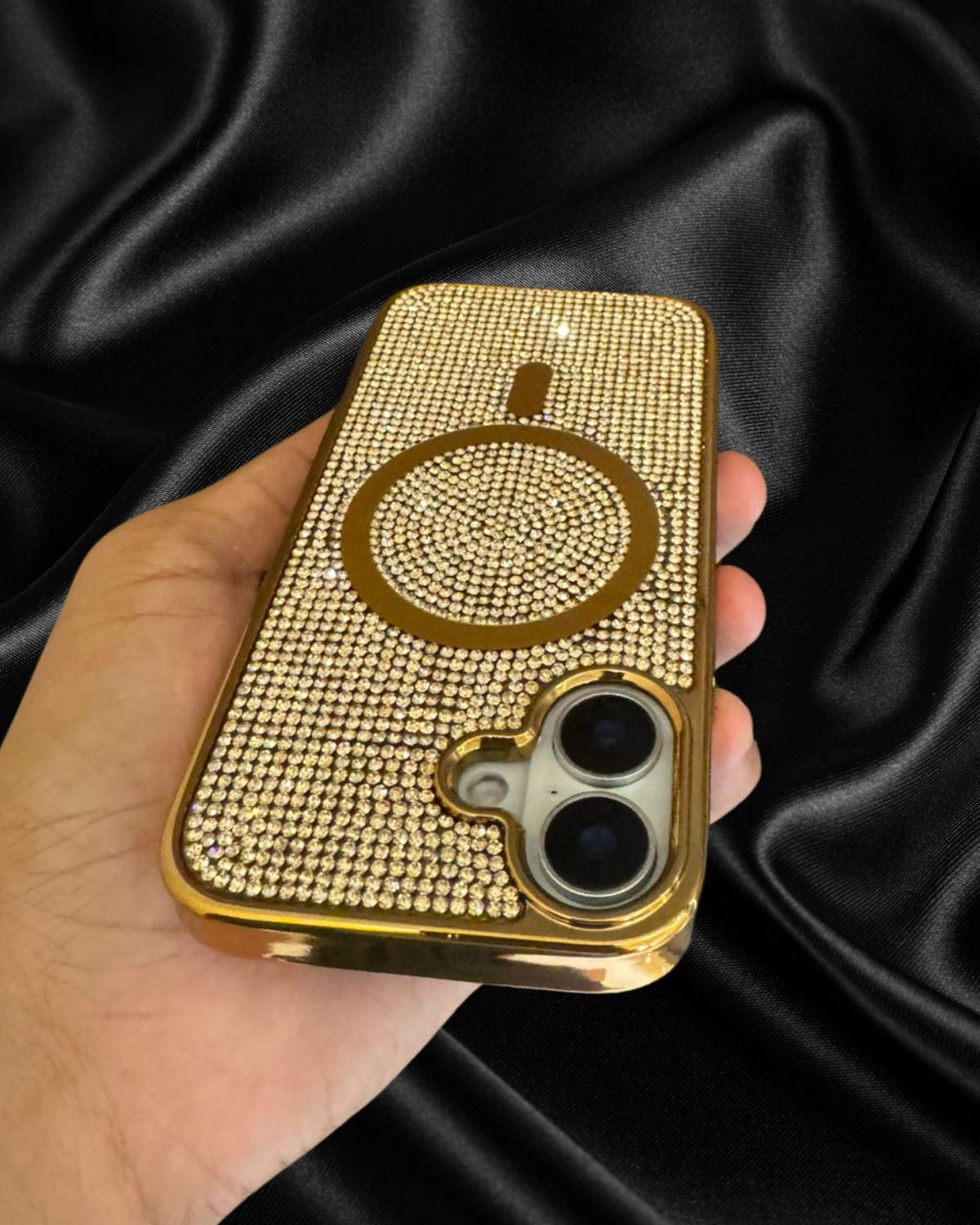 iPhone 16 Series Diamond Rhinestones Cover - lifestyle