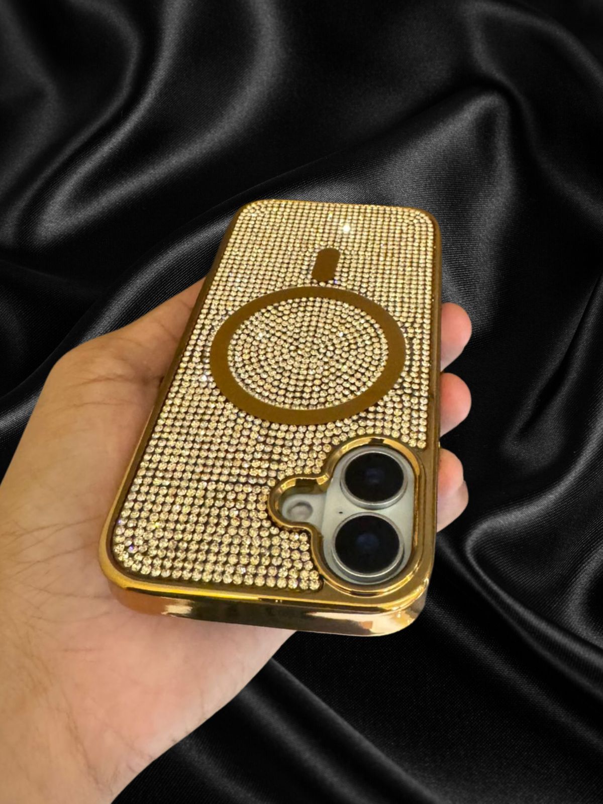 iPhone 16 Series Diamond Rhinestones Cover - lifestyle