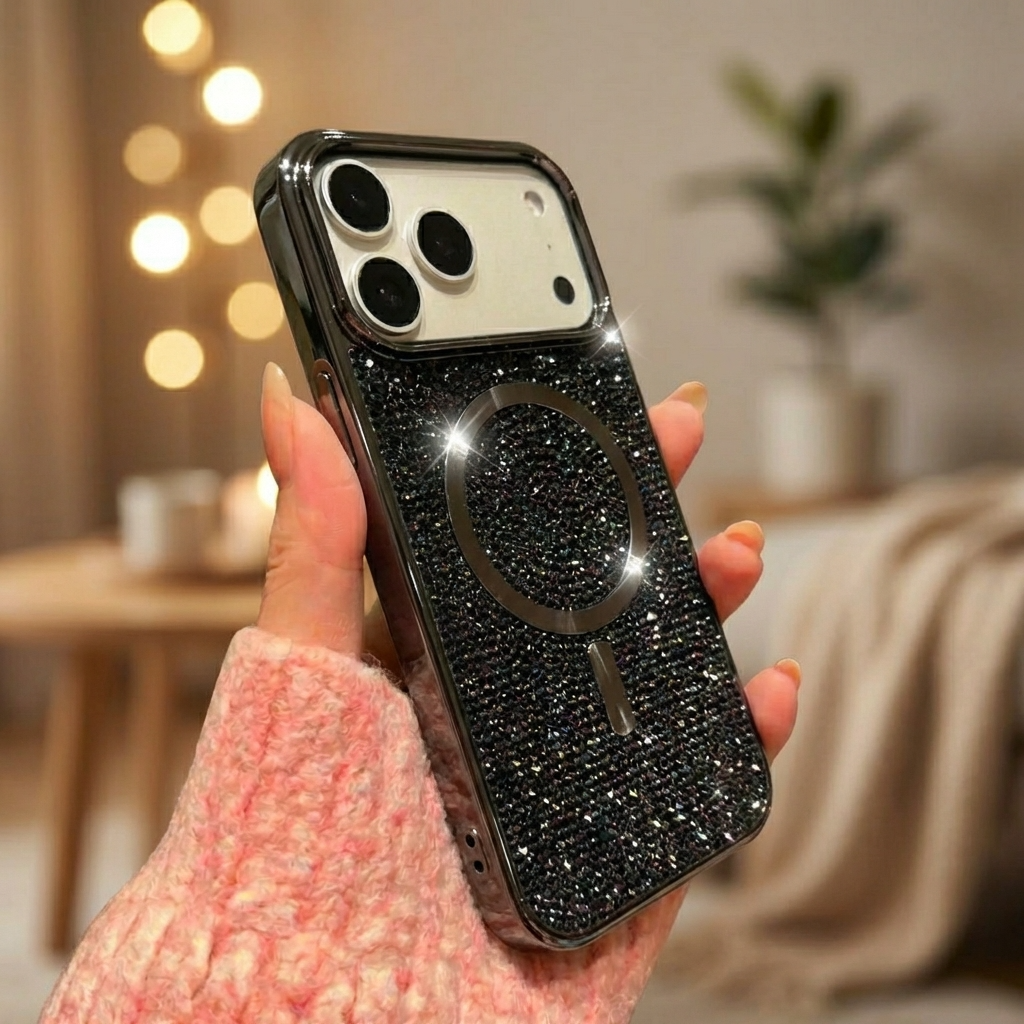 iPhone 17 Series Diamond Rhinestones Cover - protective case detail