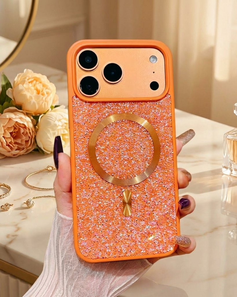 Diamond Rhinestones MagSafe Luxury Luxury Cover iPhone cover – JustAndBest India