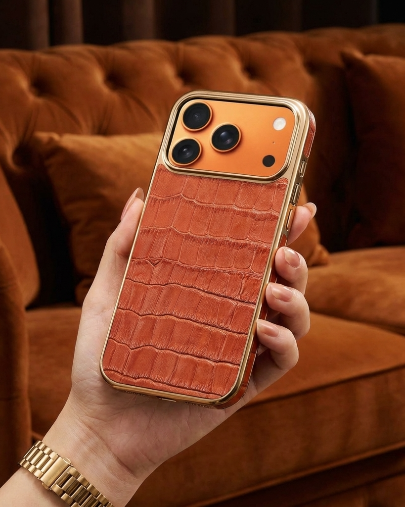 Luxury Croco Pattern Leather Cover iPhone cover – JustAndBest India