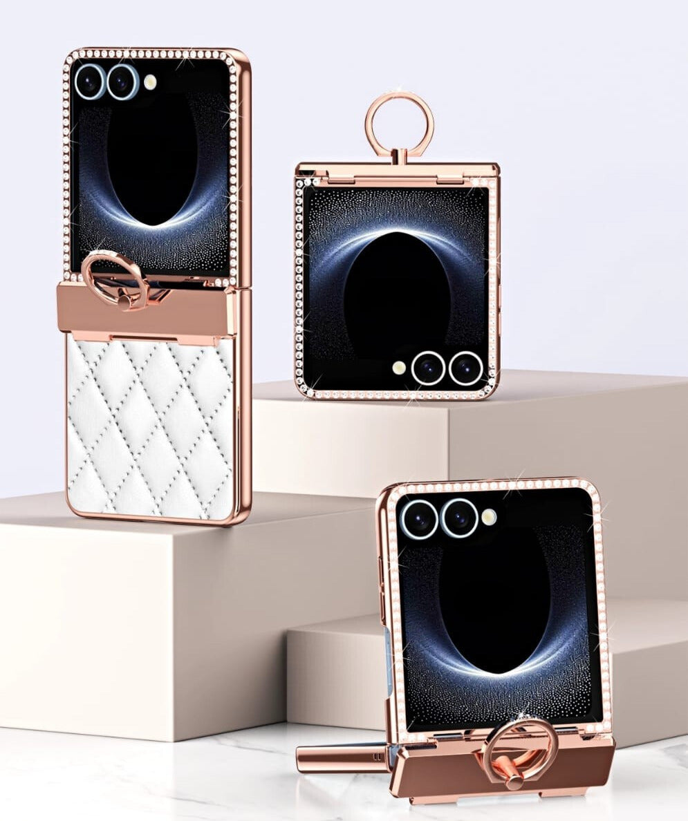 Luxury Ring Holder Premium Leather Cover – phone accessory by JustAndBest India