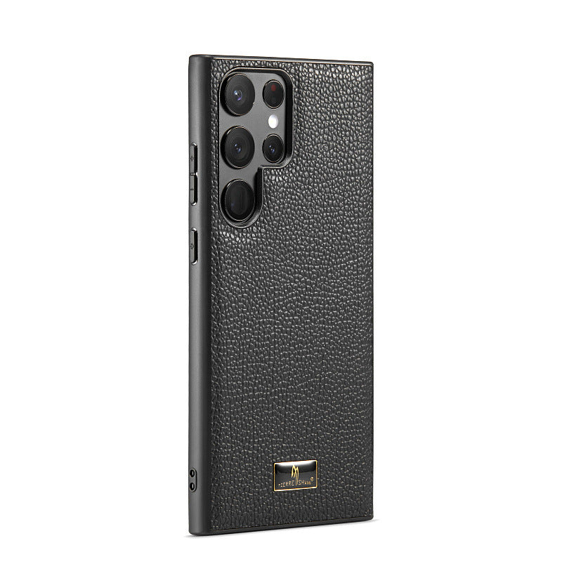 Jet Black Premium Leather Cover iPhone cover – JustAndBest India
