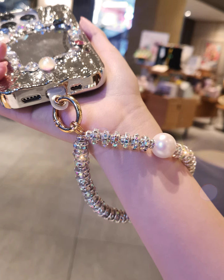 Luxury Pearls and Stones Phone Charm for Default Title - phone case