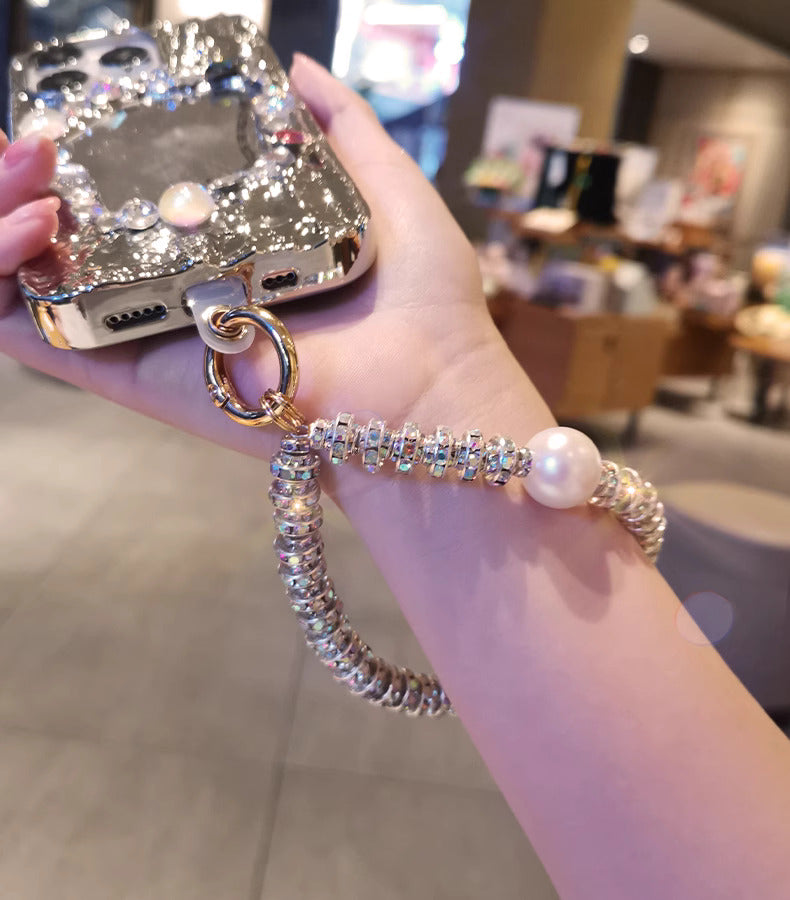 Luxury Pearls and Stones Phone Charm for Default Title - phone case