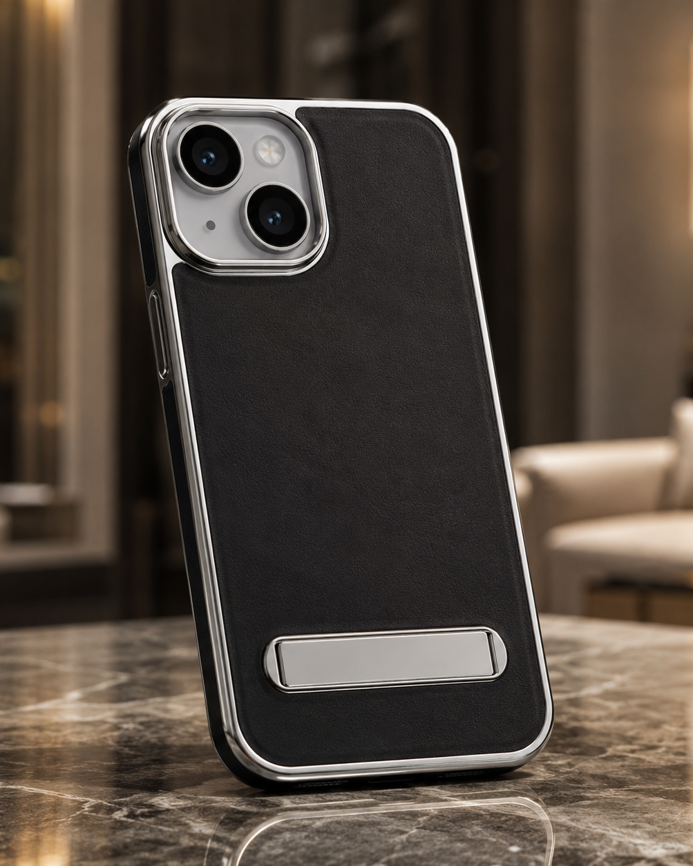 iPhone 15 Series Alcantara Leather Cover - slim profile