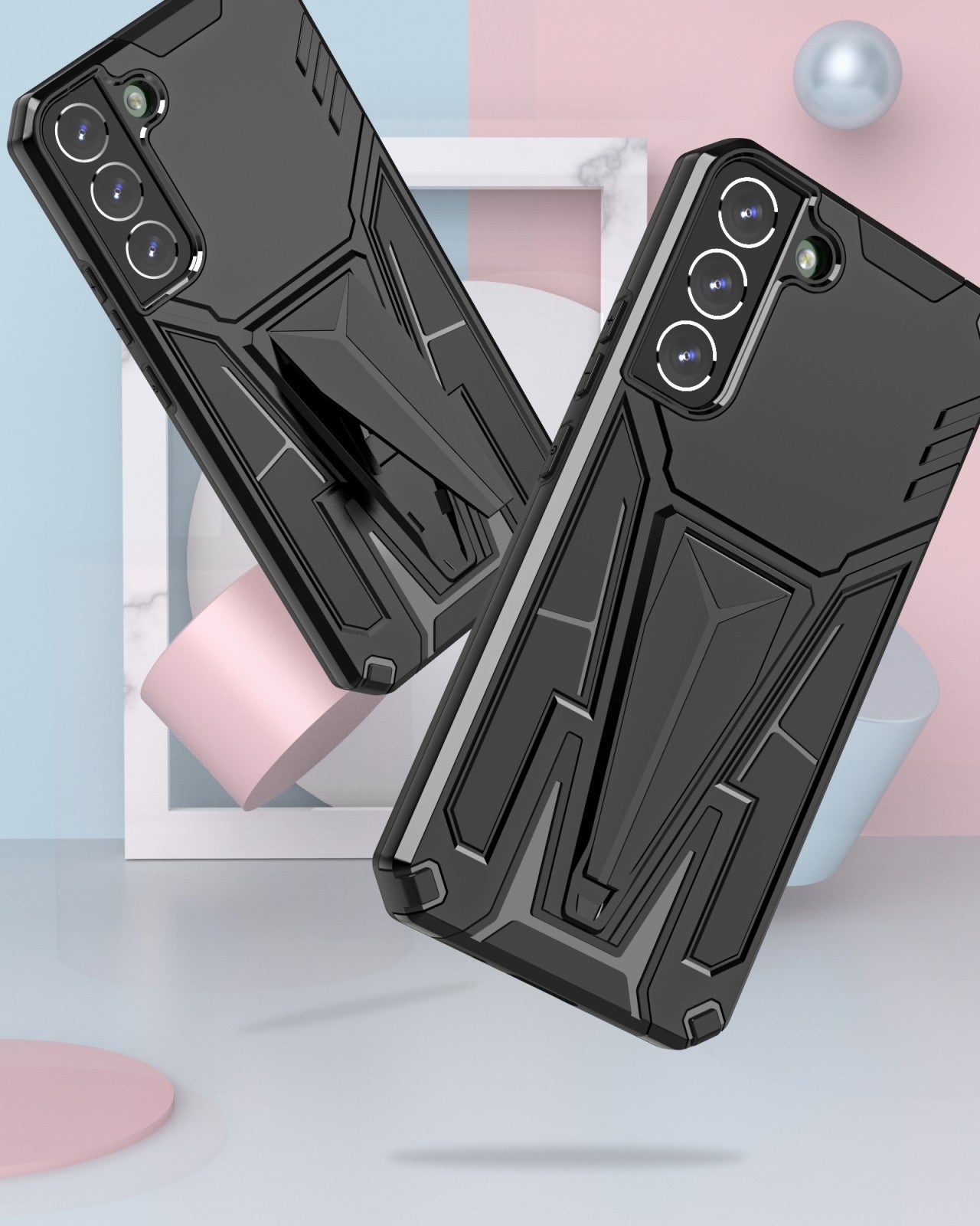 black Shock-Proof case for S22 in India