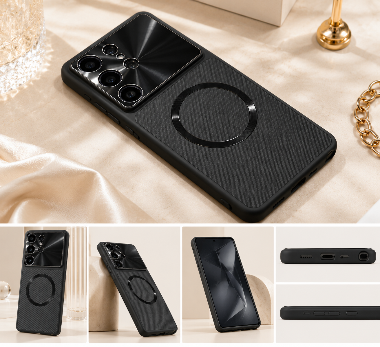 Samsung Galaxy S26 Ultra Phantom Pro Carbon Pattern Case - colour options