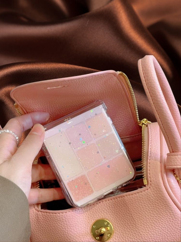 Elegant Makeup Blocks Glitter Cover(with Lanyard) – phone accessory by JustAndBest India