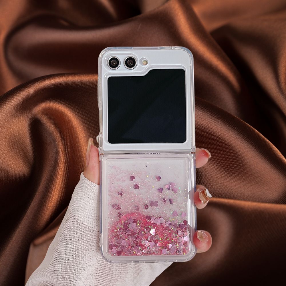 Elegant Moving Hearts Glitter Quicksand Cover iPhone cover – JustAndBest India