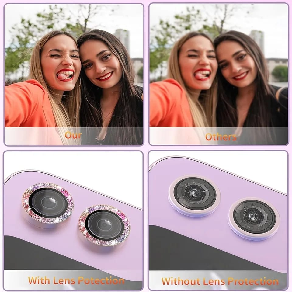 Samsung Galaxy Z Flip 5 Shining Colourful Camera Lens Protector - lifestyle