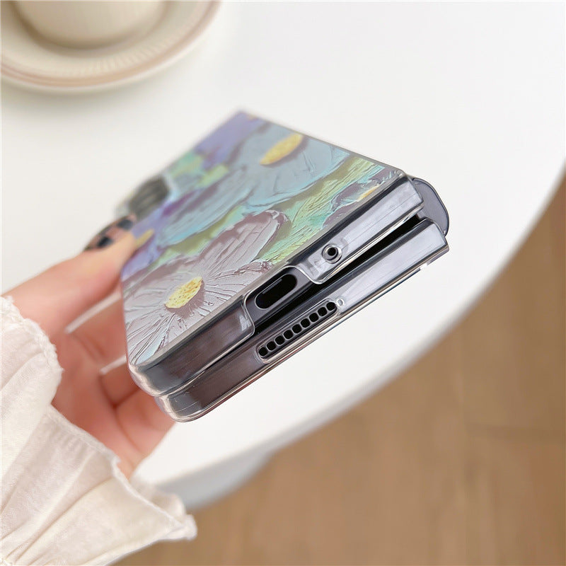 Samsung Galaxy Z Fold 3 Floral Glossy Cover - protective case detail