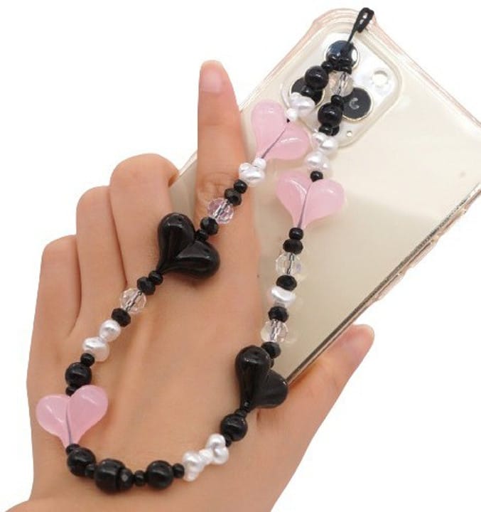 Colorful Hearts Phone Charm - colour options